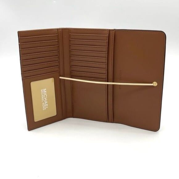 Michael Kors Double Packet Tote Bag & Trifold Wallet Brown - Picture 10 of 11